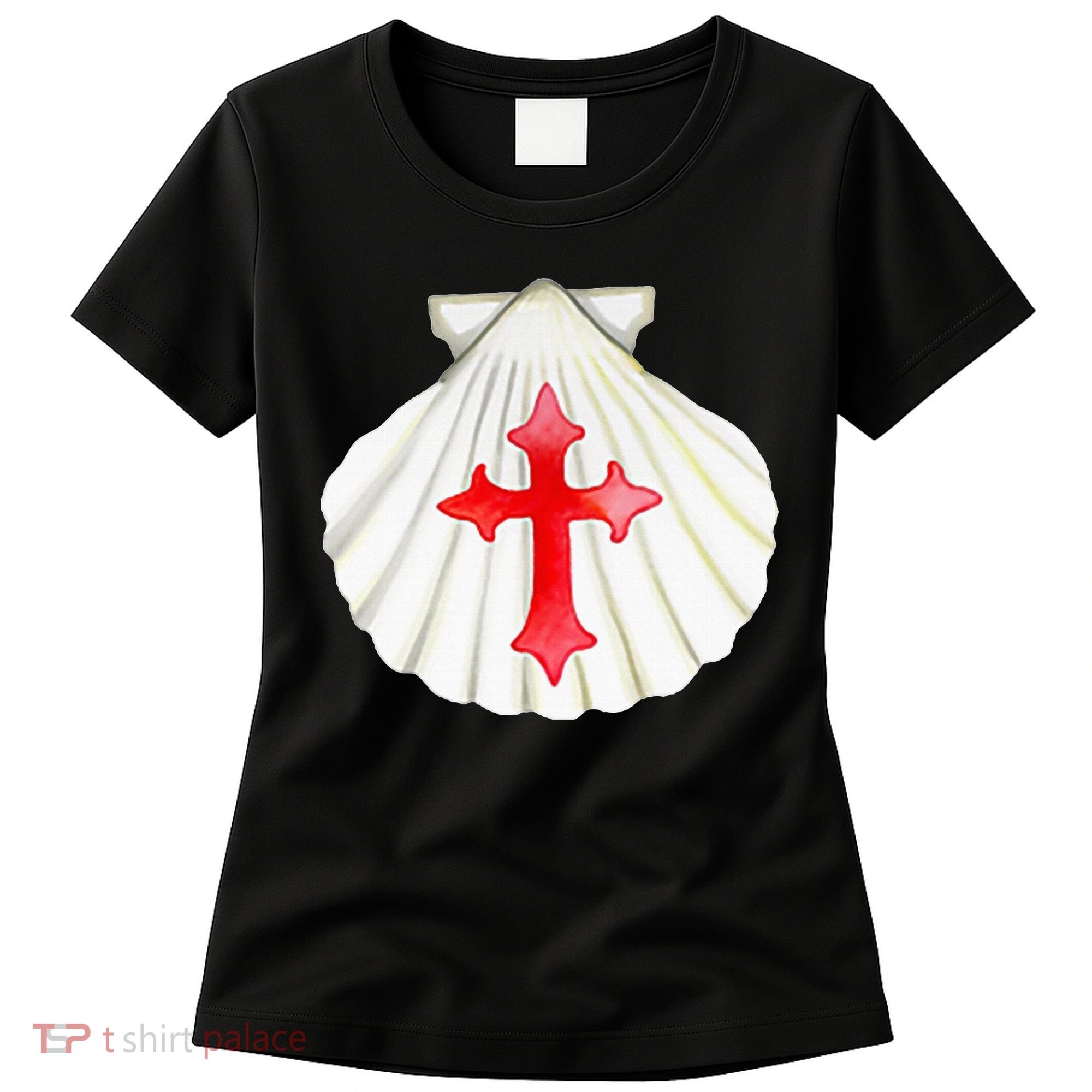 Camino De Santiago Pilgrim Cross Shell Women's T-Shirt