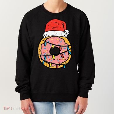 Christmas Donut Santa Cute Xmas Baking Baker Women's Sweatshirt