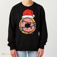 Christmas Donut Santa Cute Xmas Baking Baker Women's Sweatshirt thumb 0