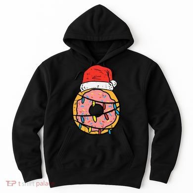 Christmas Donut Santa Cute Xmas Baking Baker Hoodie