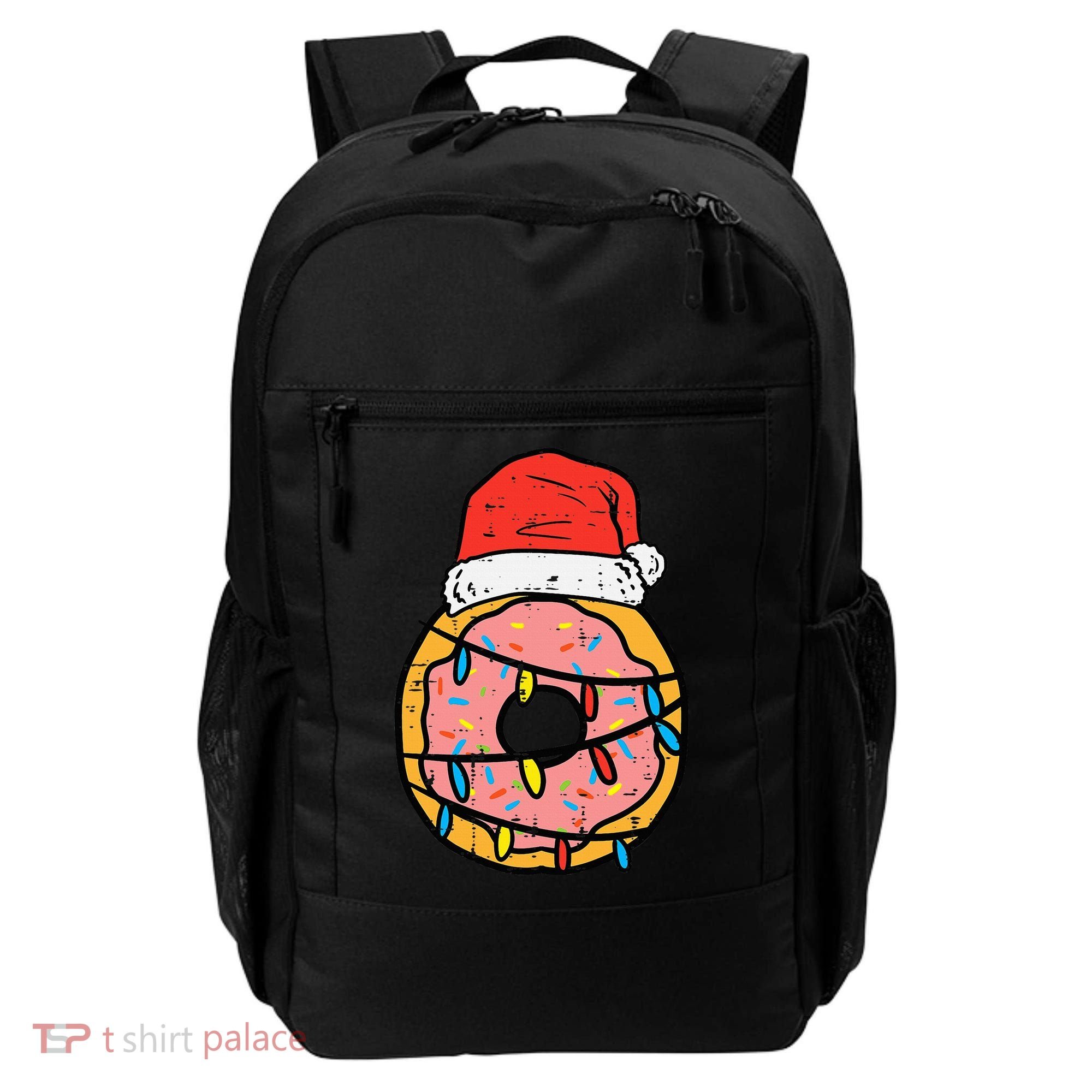 Christmas Donut Santa Cute Xmas Baking Baker Backpack