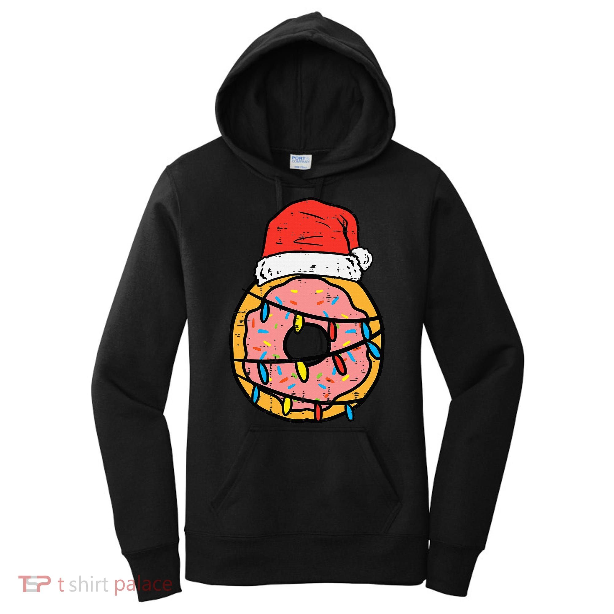 Christmas Donut Santa Cute Xmas Baking Baker Women's Hoodie