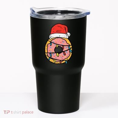 Christmas Donut Santa Cute Xmas Baking Baker Tumbler