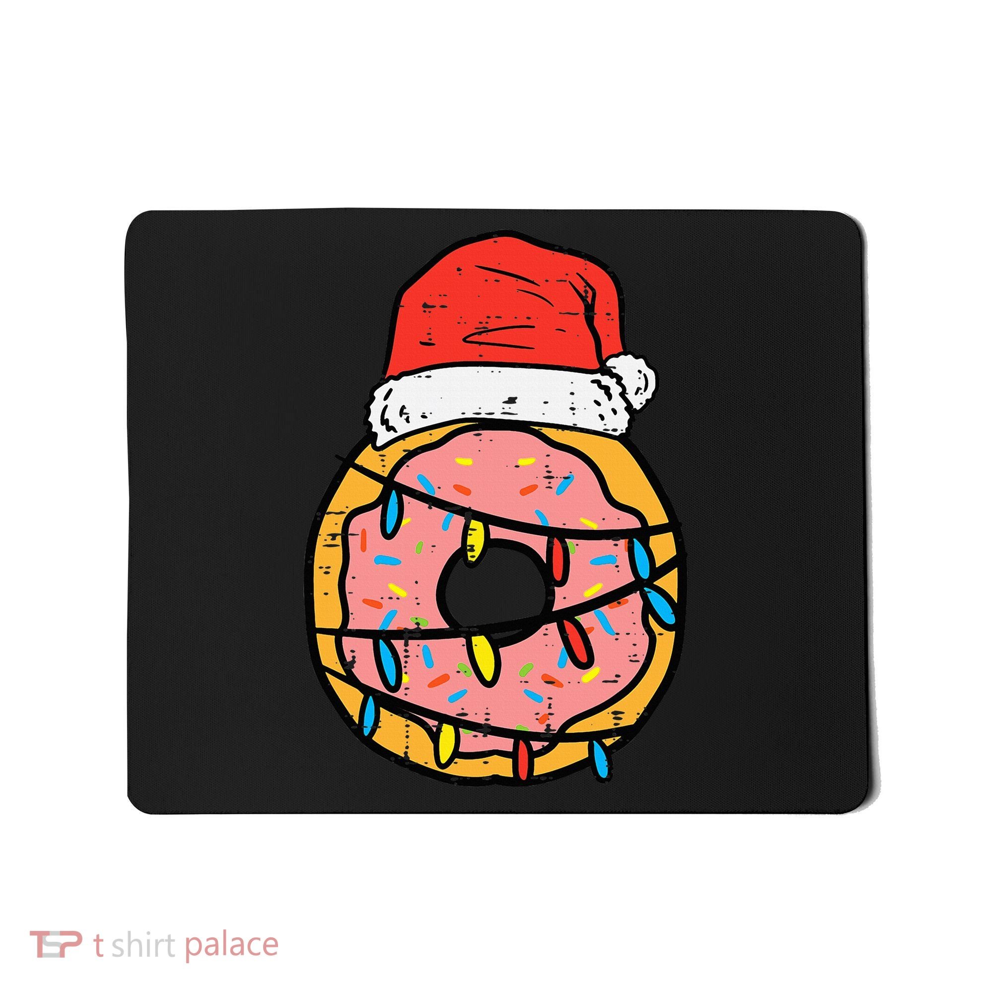 Christmas Donut Santa Cute Xmas Baking Baker Mousepad
