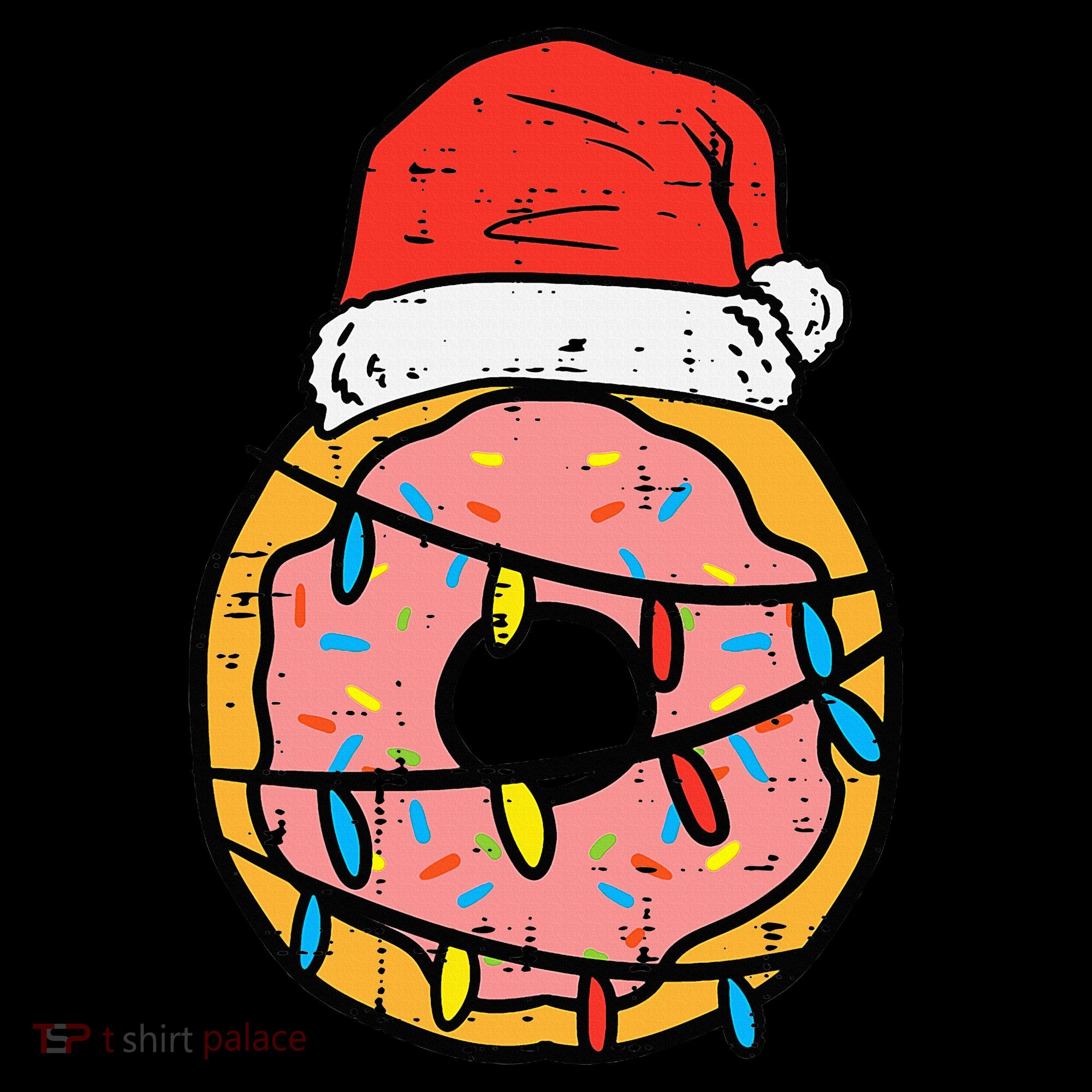 Christmas Donut Santa Cute Xmas Baking Baker Women's Tank Top