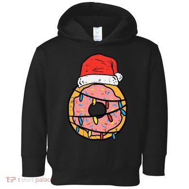 Christmas Donut Santa Cute Xmas Baking Baker Toddler Hoodie