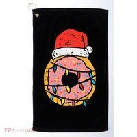 Christmas Donut Santa Cute Xmas Baking Baker Golf Towel thumb 0