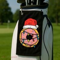 Christmas Donut Santa Cute Xmas Baking Baker Golf Towel thumb 2