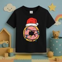 Christmas Donut Santa Cute Xmas Baking Baker Toddler T-Shirt thumb 3