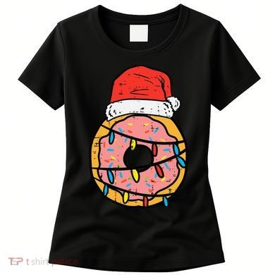 Christmas Donut Santa Cute Xmas Baking Baker Women's T-Shirt