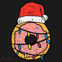Christmas Donut Santa Cute Xmas Baking Baker Women's T-Shirt thumb 6