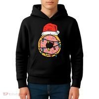 Christmas Donut Santa Cute Xmas Baking Baker Kids Hoodie thumb 4
