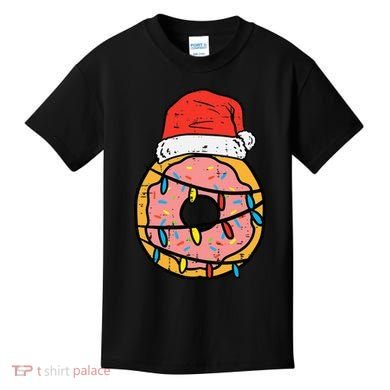 Christmas Donut Santa Cute Xmas Baking Baker Kids T-Shirt