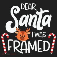 Christmas Dear Santa I Was Framed Xmas Holiday Beanie thumb 2