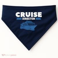 Cruise Director Ship Cruising Vacation Captain USA-Made Doggie Bandana thumb 0