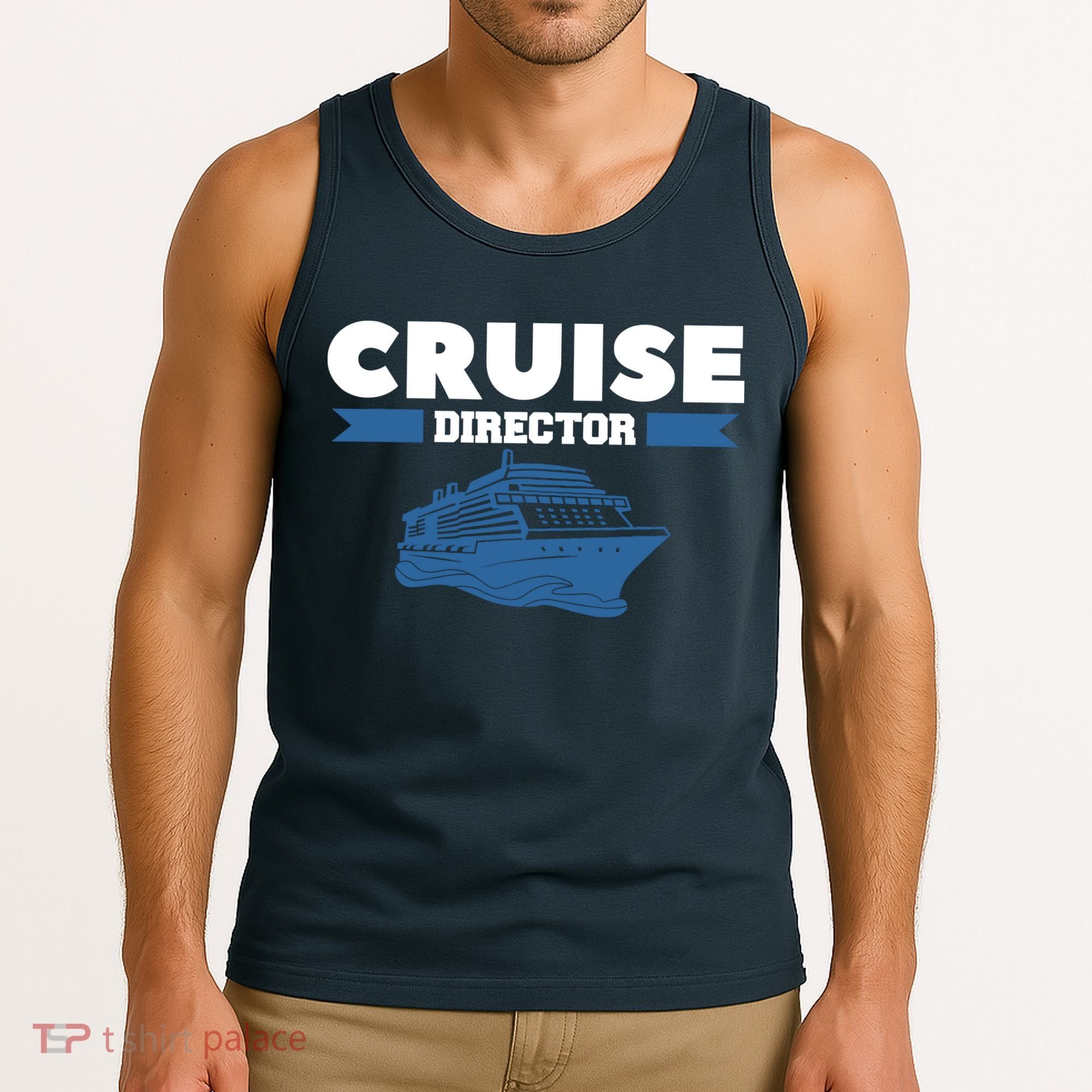 Cruise Director Ship Cruising Vacation Captain Tank Top