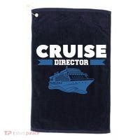 Cruise Director Ship Cruising Vacation Captain Golf Towel thumb 0