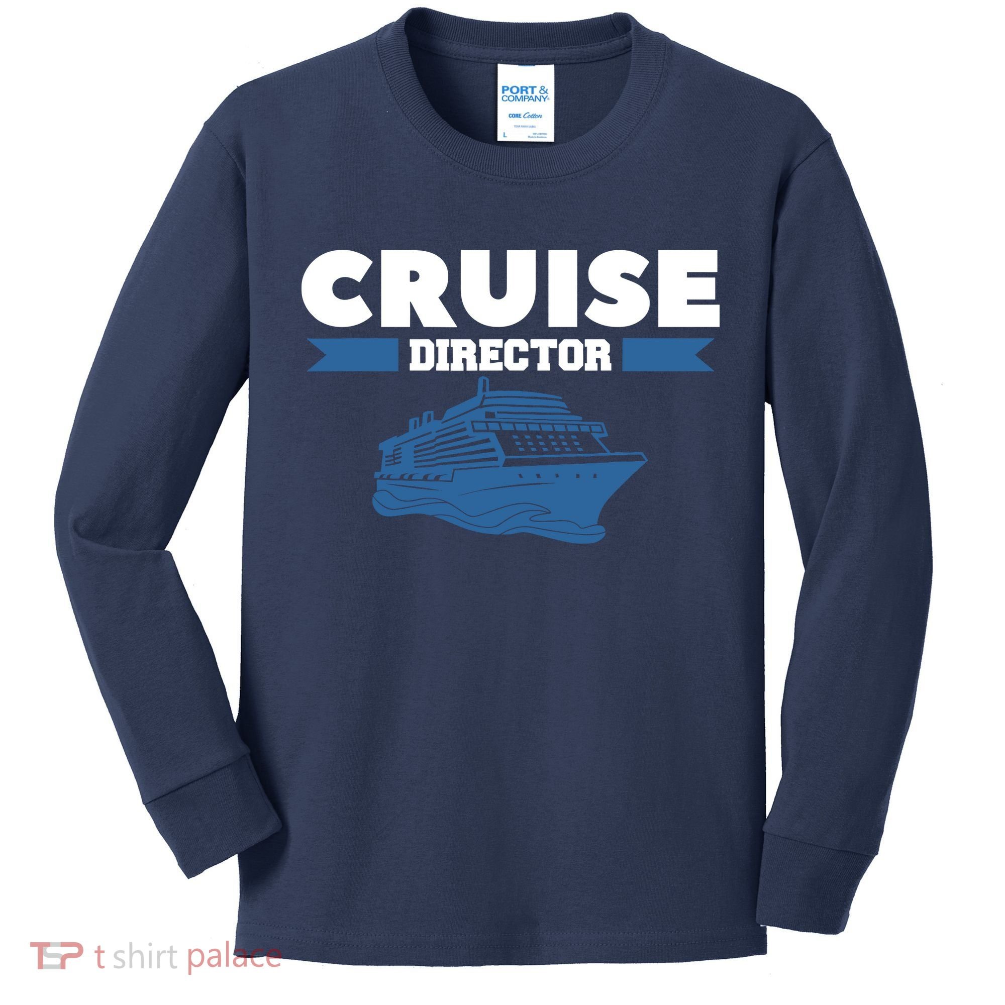 Cruise Director Ship Cruising Vacation Captain Kids Long Sleeve Shirt