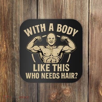 Celebrate Dad's Strength and Humor Coaster