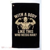 Celebrate Dad's Strength and Humor Golf Towel thumb 0