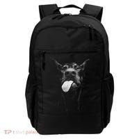 Cool Doberman Sticking Tongue Out In Playful Defiance Backpack thumb 0