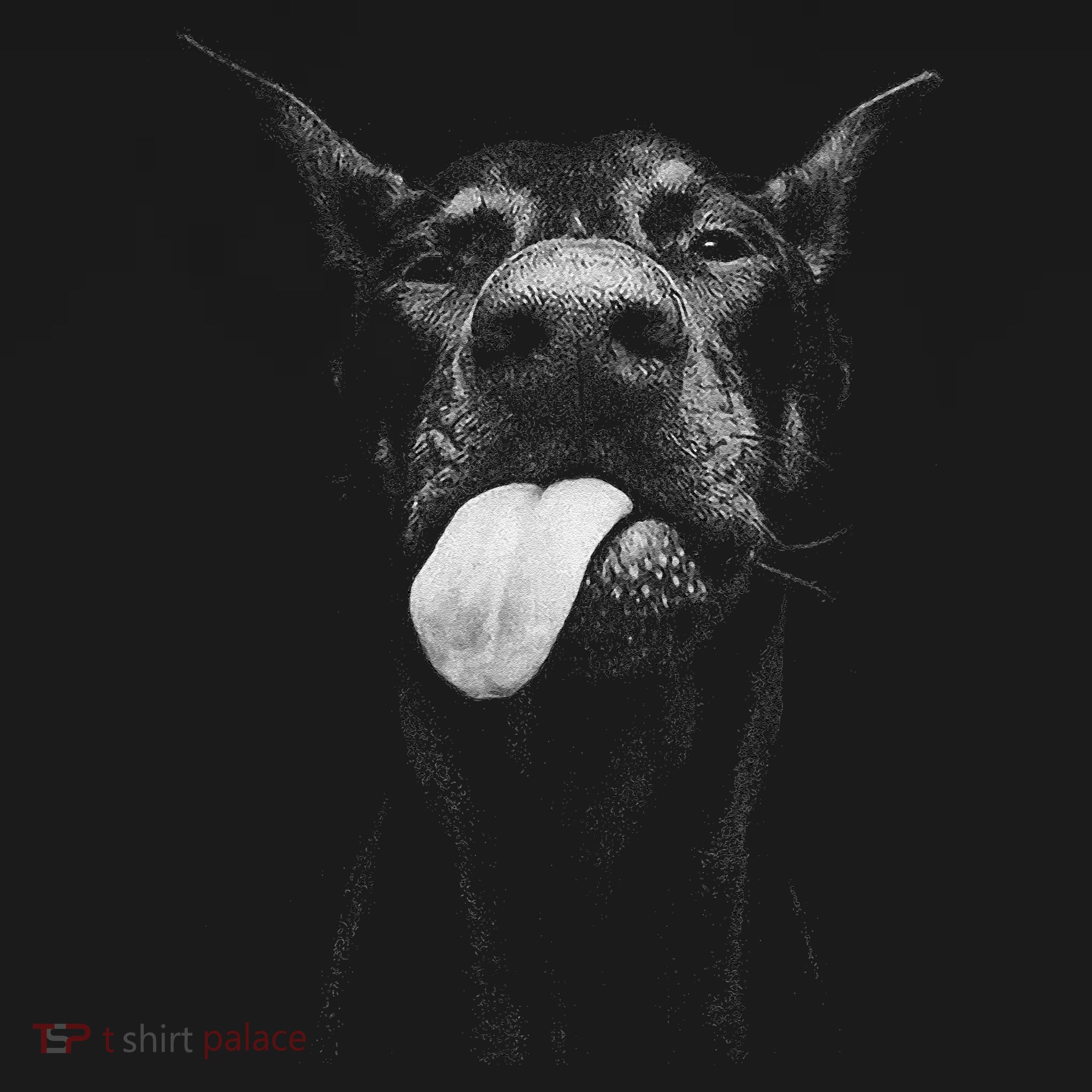 Cool Doberman Sticking Tongue Out In Playful Defiance Backpack