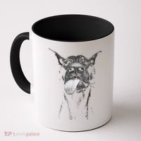 Cool Doberman Sticking Tongue Out In Playful Defiance Coffee Mug thumb 0