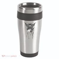 Cool Doberman Sticking Tongue Out In Playful Defiance 16oz Travel Tumbler thumb 0