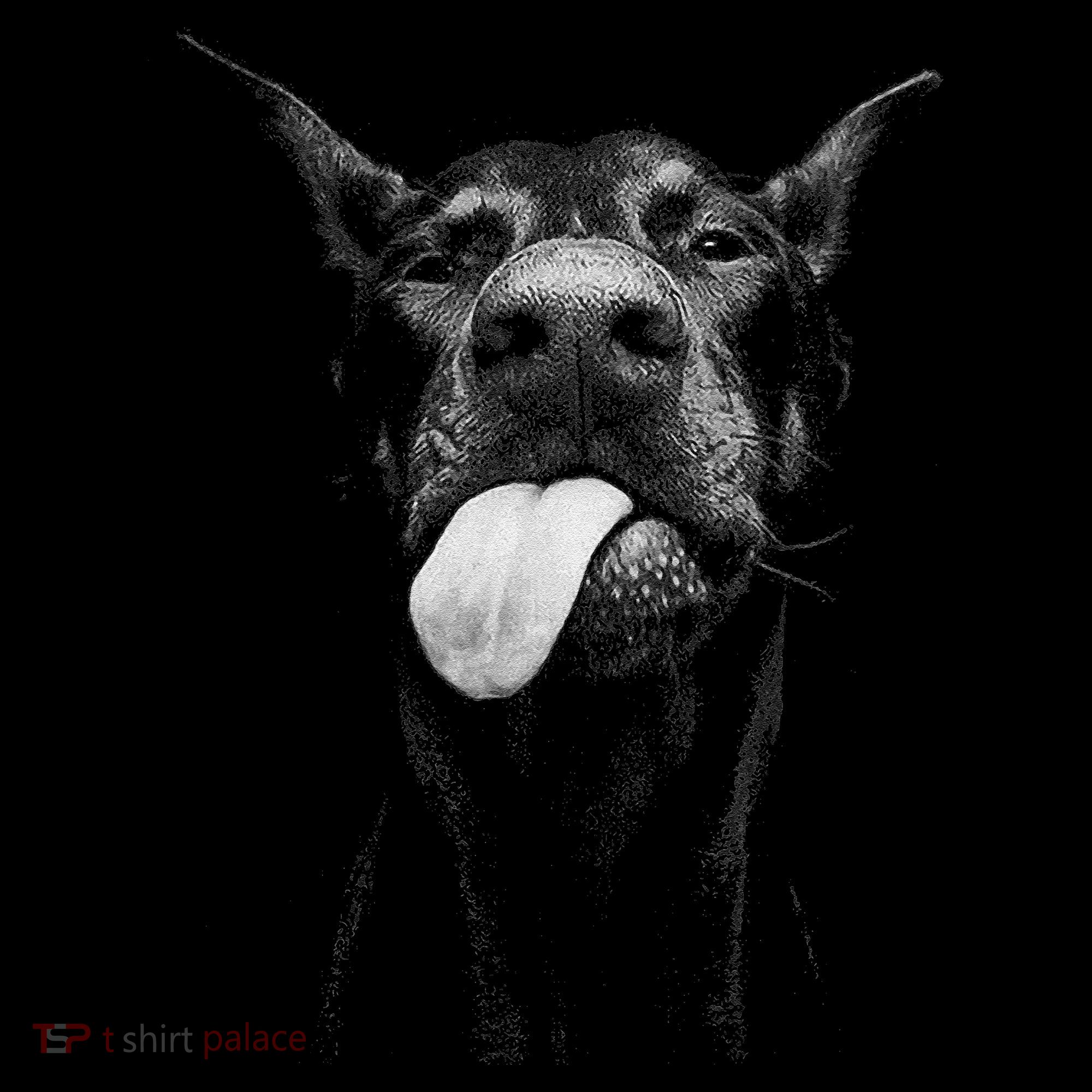 Cool Doberman Sticking Tongue Out In Playful Defiance 16oz Travel Tumbler