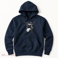 Cool Doberman Sticking Tongue Out In Playful Defiance Hoodie thumb 0