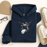 Cool Doberman Sticking Tongue Out In Playful Defiance Hoodie thumb 4
