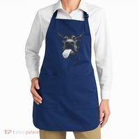 Cool Doberman Sticking Tongue Out In Playful Defiance Apron thumb 2