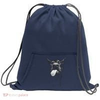 Cool Doberman Sticking Tongue Out In Playful Defiance Sweatshirt Cinch Pack Bag thumb 0