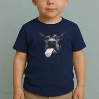 Cool Doberman Sticking Tongue Out In Playful Defiance Toddler T-Shirt thumb 2