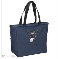 Cool Doberman Sticking Tongue Out In Playful Defiance Tote Bag thumb 2