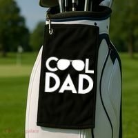Cool Dad Sunglass Fathers Day Golf Towel thumb 2