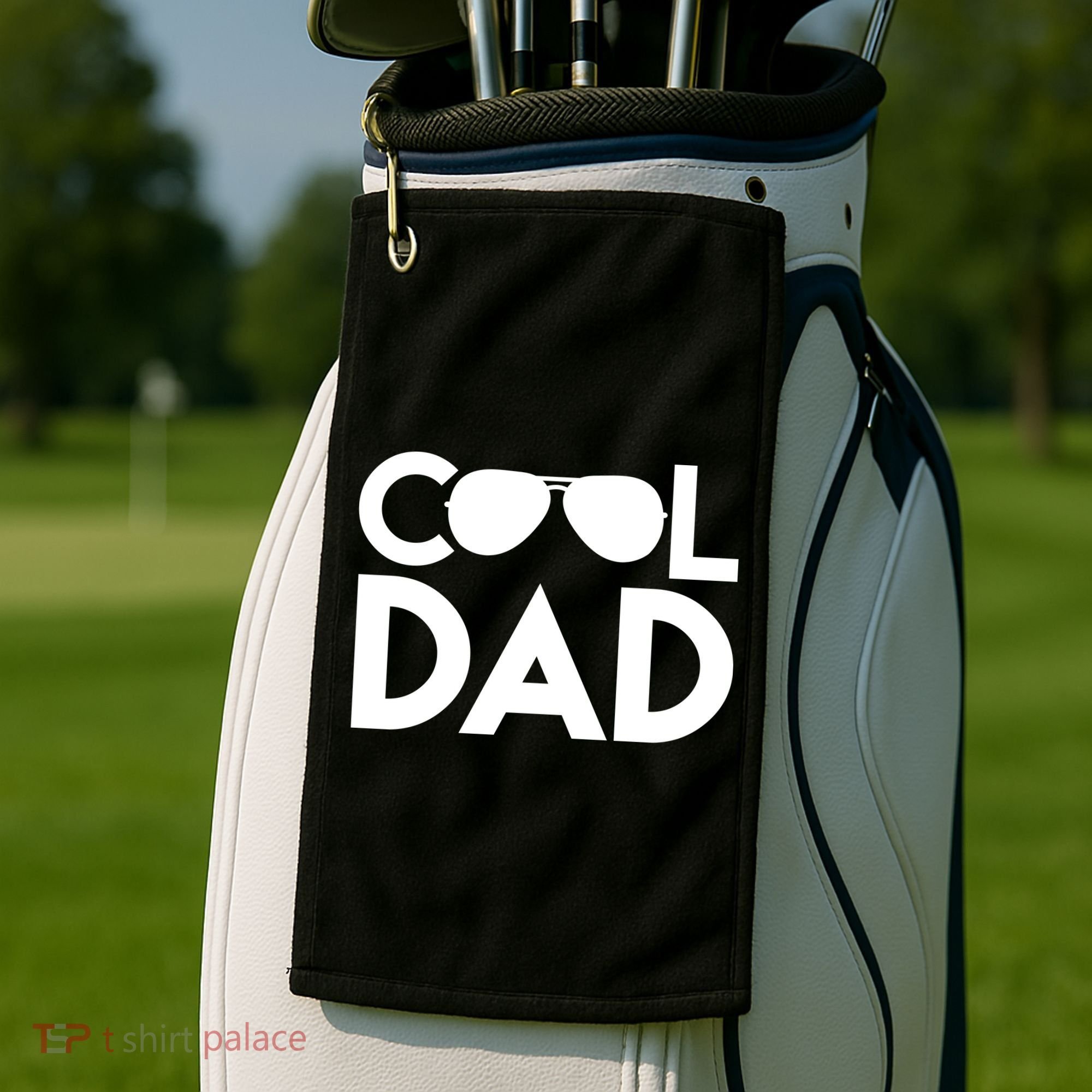 Cool Dad Sunglass Fathers Day Golf Towel