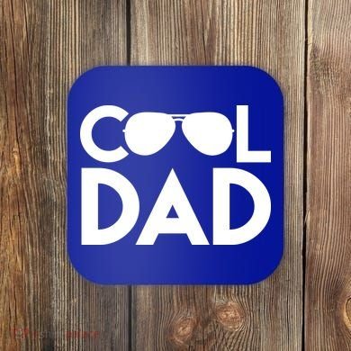 Cool Dad Sunglass Fathers Day Coaster