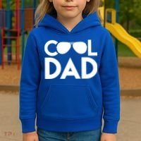 Cool Dad Sunglass Fathers Day Kids Hoodie thumb 3