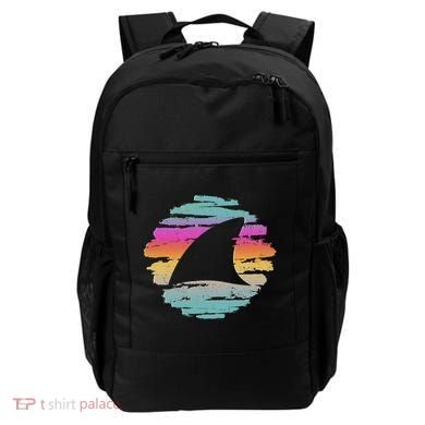 Colorful Distressed Shark Fin Backpack