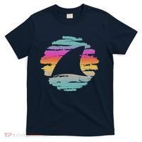 Colorful Distressed Shark Fin T-Shirt thumb 0