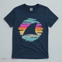 Colorful Distressed Shark Fin T-Shirt thumb 5