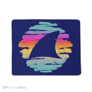 Colorful Distressed Shark Fin Mousepad