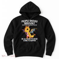 Cute Dragon Seriously Dragon For Women And Girls Hoodie thumb 0