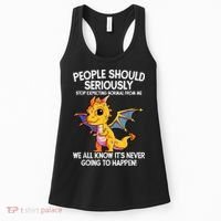 Cute Dragon Seriously Dragon For Women And Girls Women's Tank Top thumb 0
