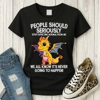 Cute Dragon Seriously Dragon For Women And Girls Women's T-Shirt thumb 3