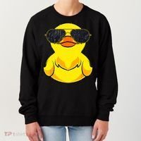 Cool Duckie Sunglasses Duckling Funny Ducky Rubber Duck Women's Sweatshirt thumb 0