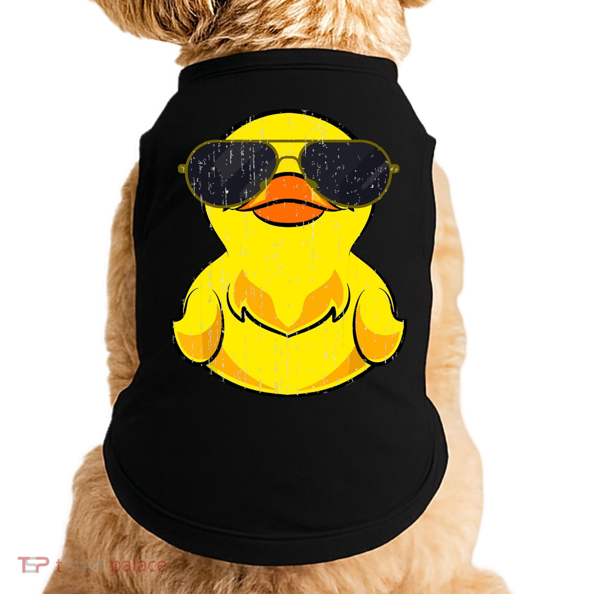 Cool Duckie Sunglasses Duckling Funny Ducky Rubber Duck Doggie Tank