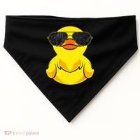 Cool Duckie Sunglasses Duckling Funny Ducky Rubber Duck USA-Made Doggie Bandana thumb 0