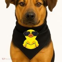 Cool Duckie Sunglasses Duckling Funny Ducky Rubber Duck USA-Made Doggie Bandana thumb 1
